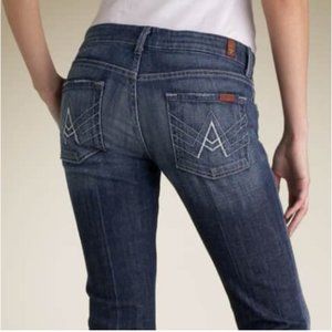 7 For All Mankind A Pocket Mid Rise Boot Cut Jeans